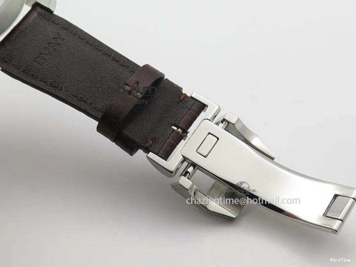 MIROTIME 0822 Cozy Pilot Chrono SS IW387802 V6F 1:1 Best Edition On Brown Leather Strap A 7323